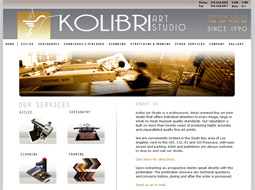 Web site for art production company